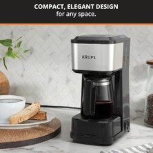 Naque Krups Simply Brew Kahve Makinesi - Paslanmaz Çelik Seyahat Bardaklı Çoklu Servis 4'ü 1 Arada