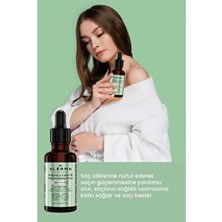 Naque Besleyici Saç Bakım Serumu, Vegan Formül, Biberiye ve Hint Yağı Içerir, 30 ml