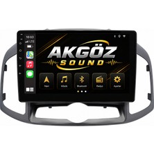 GÖZA-X Chevrolet Captıva 2011-2017 Multimedya Çerçevesi  9 Inç Soketleri Içinde