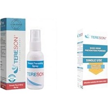 Naque Tereson Terleme Önleyici Antiperspirant Sprey 50 ml + Ayakkabı Koku Önleyici Toz 1 Kutuda 10 Adet