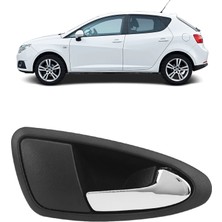 CME PARTS Seat Ibiza 6j Kasa 2009-2017 Uyumlu Sağ Ön (Yolcu Tarafı ) Iç Kapı Açma Kolu Parlak Krom 6J1837114
