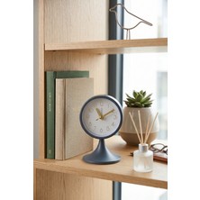 Özgürce Lacivert 13CM Modern Retro Masa Saati, Şık ve Dekoratif Ofis & Ev Aksesuarı