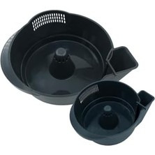 Naque Pratik Yıkama Süzgeci - 2'li Set (Antrasit Gri)