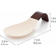 Naque Kaşık Altlığı ve Kaşık Standı – Tezgah Üstü Kaşık Dinlendirme, Geniş Yüzey, Kaymaz ve Kolay Temizlenir, Krem & Kahverengi