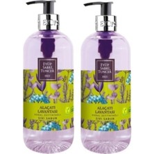 Naque Alaçatı Lavantası Doğal Zeytinyağlı Sıvı Sabun 500 ml x 2 Adet