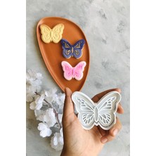 Naque Beyaz Kelebek Hamur Şekillendirici/kurabiye Kalıbı - Yenilendi