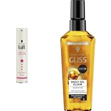 Naque Taft Keratin Saç Sprey 250 ml +  Gliss Oil Elixir Serum 100ML