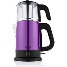 Naque Arnica IH33202 Demli Stil Mor Cam Çay Makinesi
