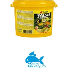 Tropical 3 Algae Tablet Yem, Cama Yapışan Balık Yemi 25 Adet 10 gram