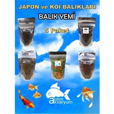 Japon Balıkları Için Balık Yemi 5 Paket Japon Balığı Yemi