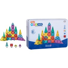 Marka Mini Magnetic Blok Oyuncak - Metal Kutu 45 Parça
