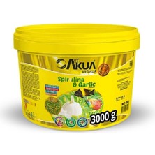Atlantik Spirulina&garlic Granulat Balık Yemi 50 Gram