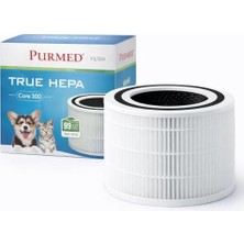Naque Purmed Levoit Core 300, Core 300S Air Purifier Uyumlu Hepa + Karbon Filtre - Beyaz (Beyaz)