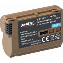 PDX,EN-EL15 Usb-C Batarya 2900MAH Type-C Nikon Z Serisi ile Uyumlu Z5 Z6 Z6 Iı Z6 Iıı Z7 Z7 Iı Z8 Zf