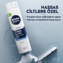 Naque Men Erkek Hassas Tıraş Jeli 200 Ml,tahrişe ve Yanmaya Karşı Koruma,alkolsüz Formül,hassas Ciltlere Özel (2 Paketi)