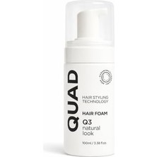 Naque Quad Hair Styling Technology Q3 Saç Köpüğü, Doğal Görünüm, Bukle Belirginleştirici Foam Styler, 100ML
