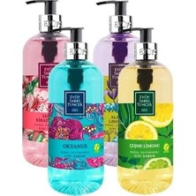Naque Sıvı Sabun Seti 4 x 500 ml (Alaçatı, Kiraz, Okyanus ve Çeşme Limonu)