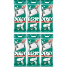 Naque Derby Tek Bıçaklı 5 Li Poşet x 6 Adet