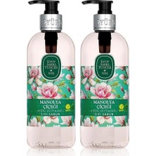 Naque Doğal Zeytinyağlı Sıvı Sabun Manolya Çiçeği 500 ml Pet Şişe 2li Paket