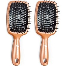 Naque Bronz Saç Fırçası 2li Paket