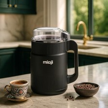 Naque Mioji Mio CG34 500W Paslanmaz Çelik Bıçak Kompakt Baharat ve Kahve Öğütücü Siyah