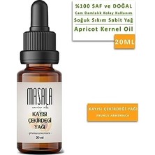 Naque Masala Saf Kayısı Çekirdeği Yağı 20 Ml. (Apricot Kernel Oil) Soğuk Pres