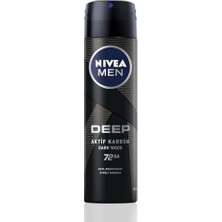 Naque Men Erkek Hassas Tıraş Jeli 200 Ml,tahrişe ve Yanmaya Karşı Koruma,alkolsüz Formül,hassas Ciltlere Özel + Men Erkek Sprey Deodorant Deep Dimension Darkwood 150ML