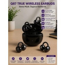 GUNKES Q87 Stereo Music True Wireless Bluetooth 5.4 Kulaklık – 30 Saat Kullanım,
