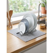 Mucit Home Ultra Emici Tabaklık Standlı Mikrofiber Bulaşık Altlığı Bezi Kurutma Matı  38*49 cm