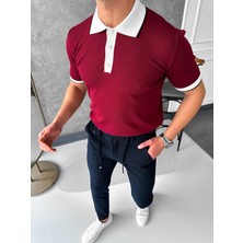 Modefendicom Yüksek Kalite Desenli Polo Yaka Tshirt