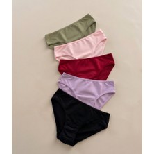 Ypc Kadın Biyeli Likralı Bikini Külot Pamuklu (5'li Paket)
