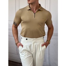 Modefendicom Yüksek Kalite Polo Yaka Fermuarlı Tshirt