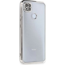 Newface Xiaomi Redmi 9c Kılıf Razer Lensli Silikon - Gümüş