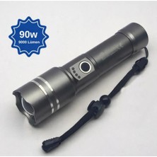 Geseus Polis Feneri Şarjlı Fener 2000 Mah Batarya 20 Wat 1500 Lümen Zomlu Yüksek Işık GÜCÜ-PR050