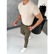 Modefendicom Yüksek Kalite Slimfit Merserize Kumaş Bisiklet Yaka Tshirt