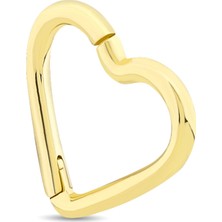 Ethem Gold 14 Ayar Kalp Altın Tragus Piercing