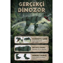 Craftivio Gerçekçi Dinozor Figürü - Hareketli Çeneli, Detaylı Dokulu Büyük Boy Oyuncak (27 Cm)