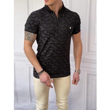 Modefendicom Slim Fit Baskı Polo Yaka  Tshırt