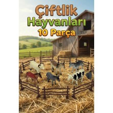Craftivio Vardem Çiftlik Hayvanları Seti 10 Parça - Eğitici Oyuncak Hayvan Figürleri