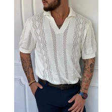Modefendicom Tam Oversize Desenli Örgü Model Triko Tshırt