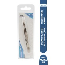 Ocean Solingen Cımbız Çizgili Krom Düz Ağız ASU-114