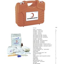 Plastik Ilkyardım Çantası Seti  Işyeri Okul Fabrika Full Içerik Paketi