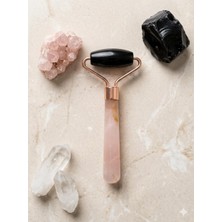 ELF Shopping Buz Etkili Doğal Taş Yüz Masaj Aleti – Obsidyen - Pembe Kuvars