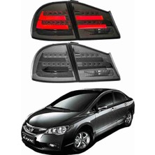 X Power Tuning Honda Civic Fd6 Sedan 2007.2011 Uyumlu Füme LED Stop