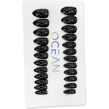 Ocean Profesyonel Takma Tırnak Seti Glazed Dark EBAY-208