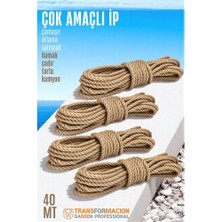 General Hsnet Çok Amaçlı Kalın Ip Hamak Ipi - Çamaşır Ipi Salıncak Ipi Atlama Ipi 40 Metre