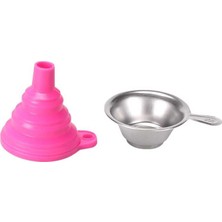 Devre Dünyası Sla 3D Yazıcı Uv Reçine Filtre(Süzgeç)-Silikon Huni Seti - Pembe