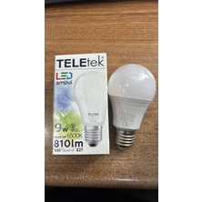 Teletek 9W LED Ampül Beyaz 6500K Tasarruflu