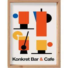 Özgürce Ahşap Çerçeveli Dekoratif Poster, Ev ve Ofis Için Şık Sanat Parçası