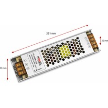 Class A Kalite 12V 33A Ultra Slim Kasa Trafo, 12V 33A Ince Kasa Metal LED Adaptörü